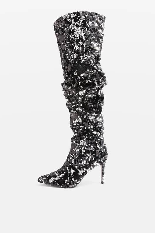 Topshop best sale glitter boots