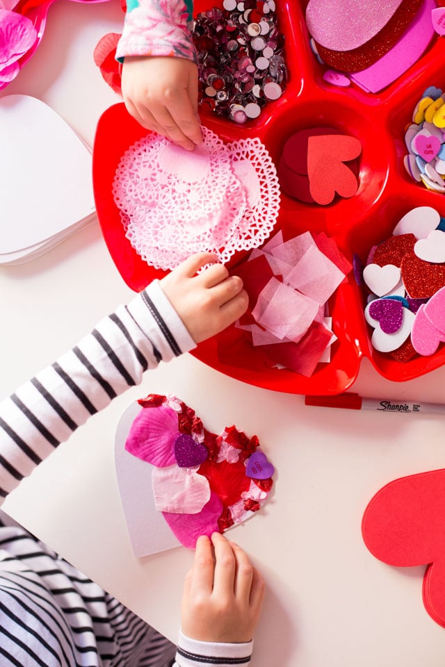 Valentines Crafts for Kids Valentines Day Foam Hearts Arts and Crafts Kit  for Kids DIY Craft Supplies School Classroom Project Party Favor 