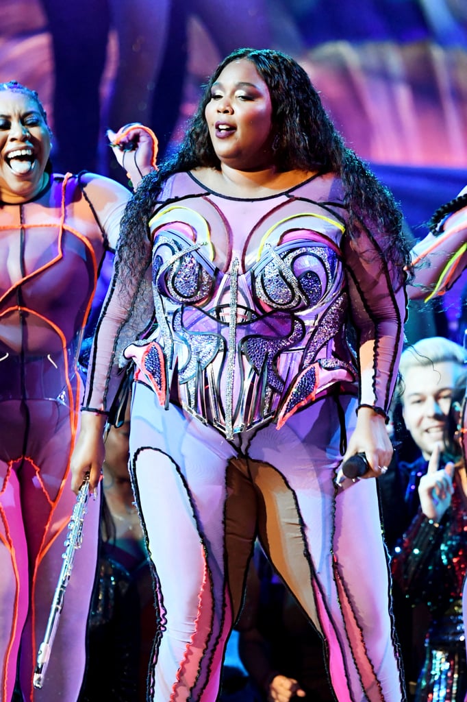 Lizzo's Christian Siriano Grammys Gown and Neon Bodysuit