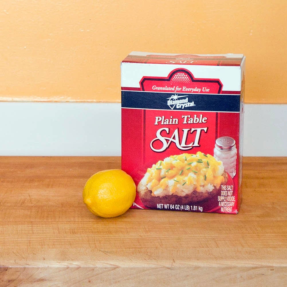Clean cutting boards naturally.