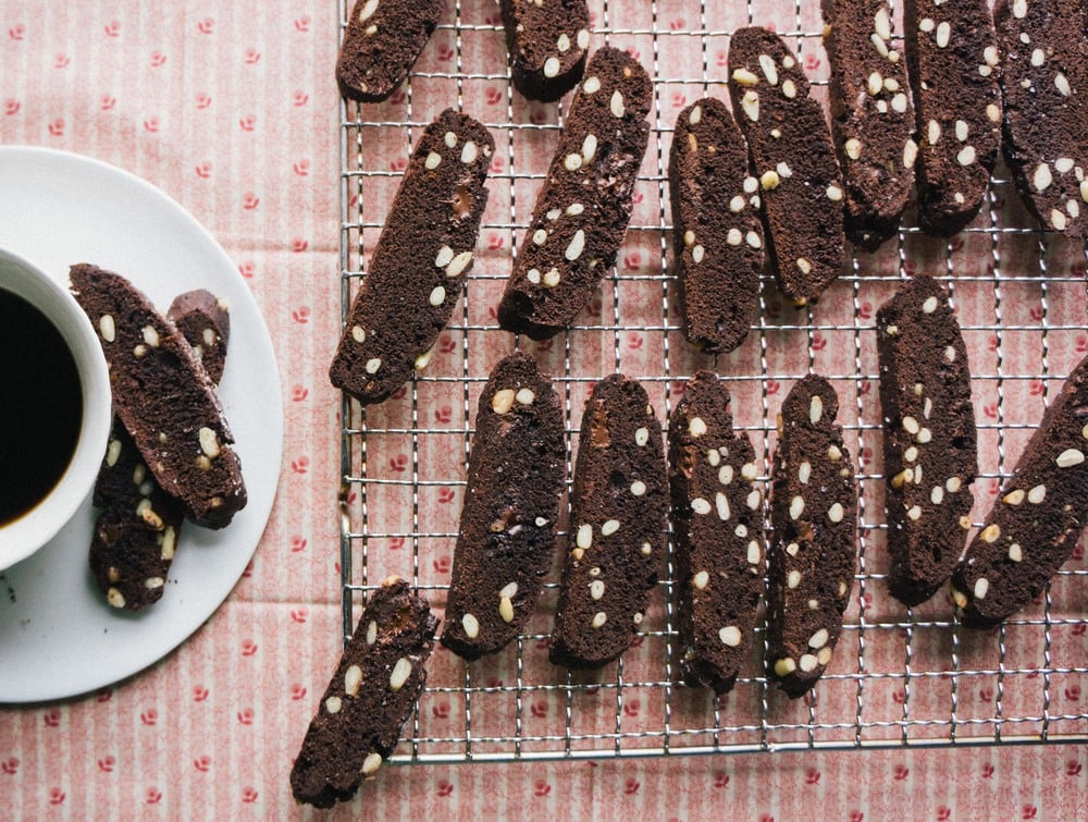 Italy: Chocolate Orange Biscotti With Pine Nuts Italy: Chocolate Orange Biscotti With Pine Nuts