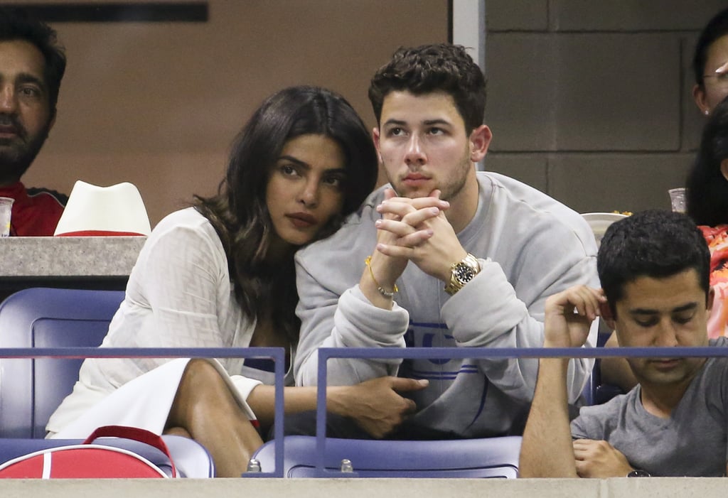 Nick Jonas and Priyanka Chopra at the US Open September 2018