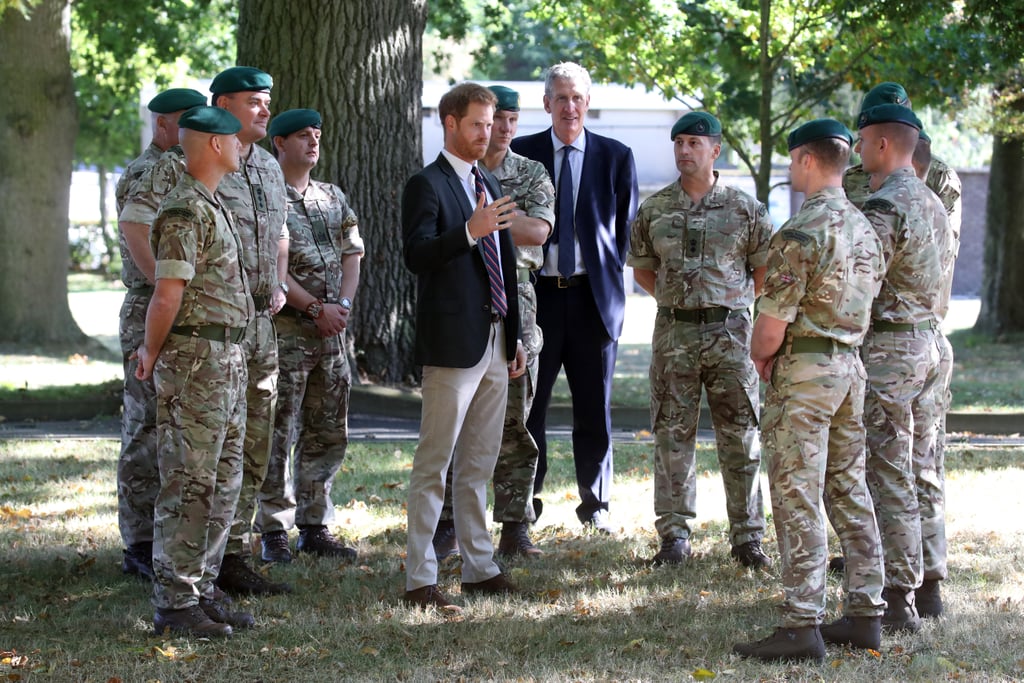 Prince Harry Visits the Royal Marines September 2018