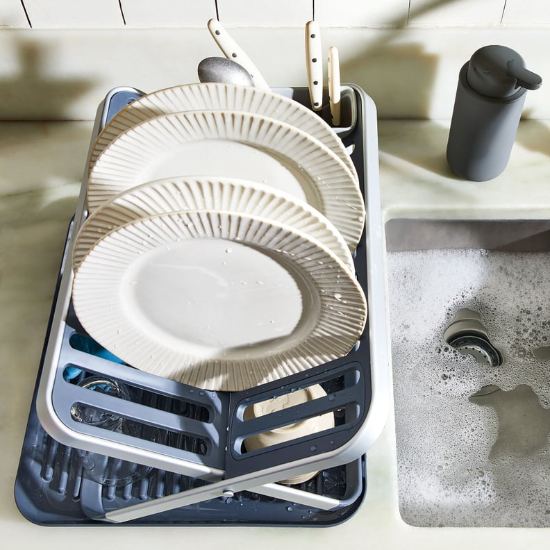 Clean Up Counter Clutter: OXO Good Grips Aluminum Fold Flat Dish Rack
