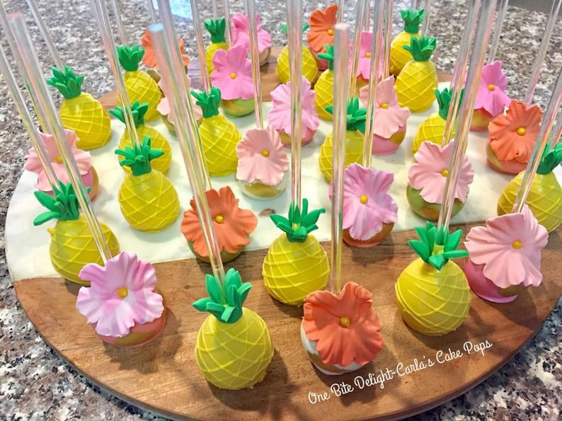 Luau baby discount shower cake