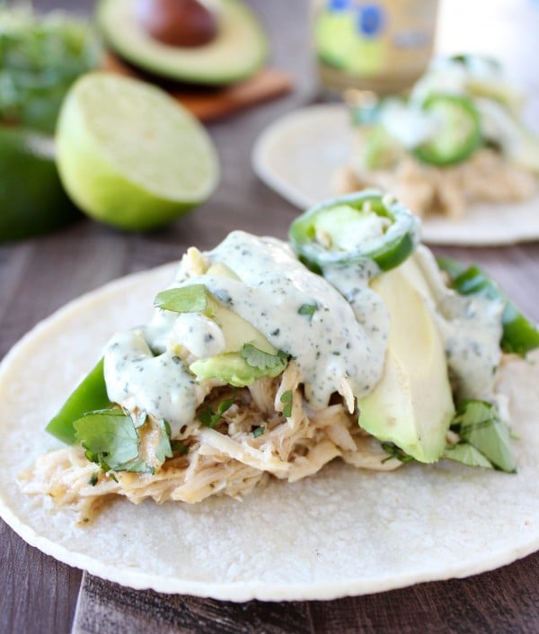 Chipotle Lime Cumin Chicken Tacos