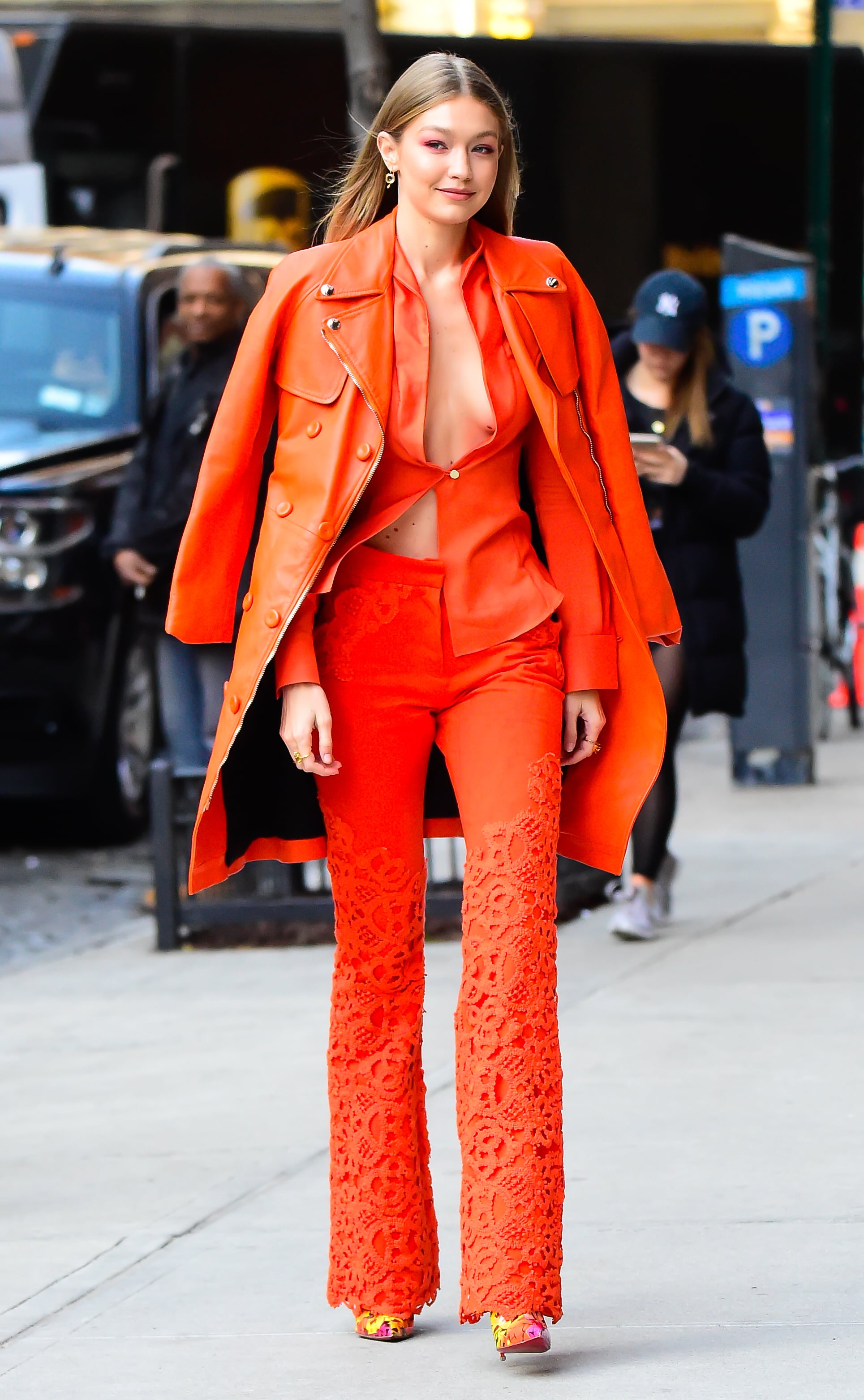 Gigi hadid orange dress Outlet