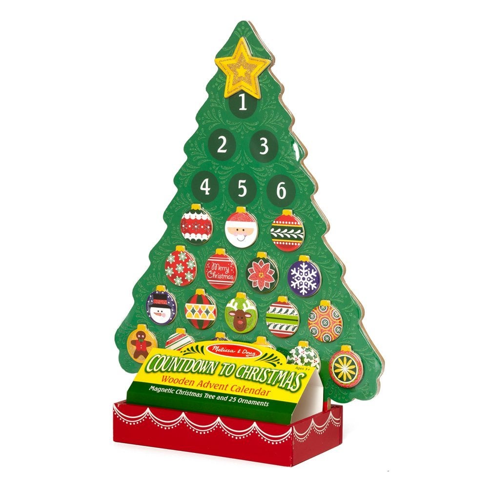 Melissa & Doug Countdown to Christmas Wooden Advent Calendar