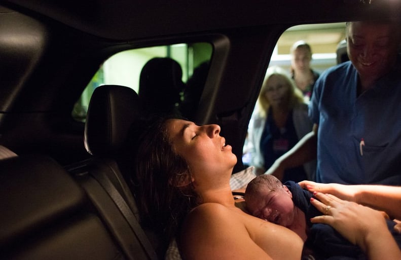 The mom who gave birth in a car