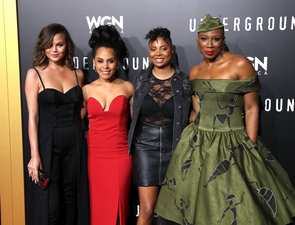Chrissy Teigen and John Legend at Underground Premiere 2017