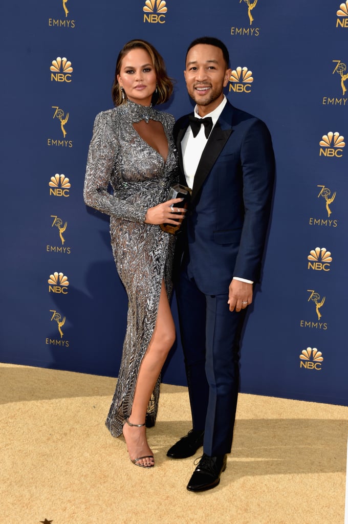 Chrissy Teigen Zuhair Murad Dress at the 2018 Emmys