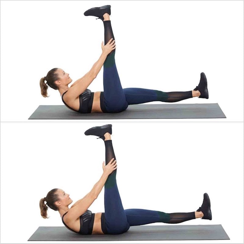 Easy Ab Exercise: Pilates Scissor