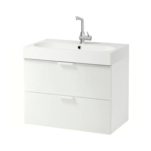 GODMORGON/BRÅVIKEN vanity and sink