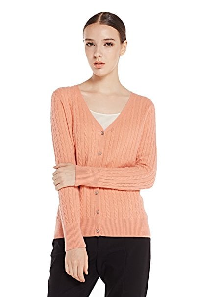 Miuk 100% Cashmere Cardigan Sweater