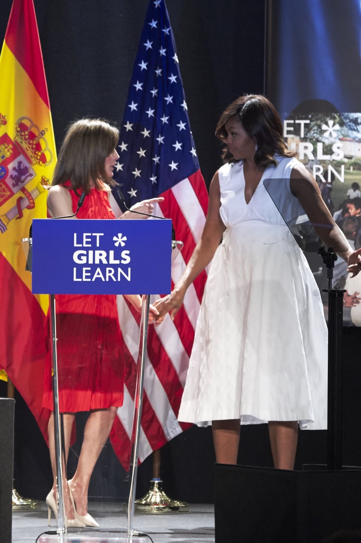 Michelle Obama Delpozo Dress in Spain June 2016 | POPSUGAR Fashion Photo 3