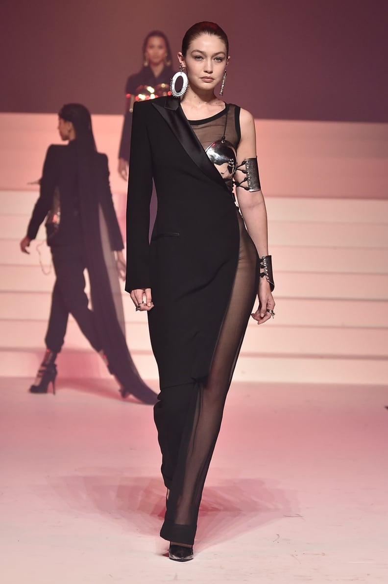 Gigi Hadid on the Jean Paul Gaultier Runway