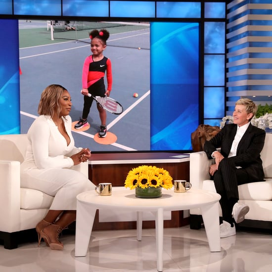 塞雷娜·威廉姆斯在女儿奥林匹亚的网球技巧