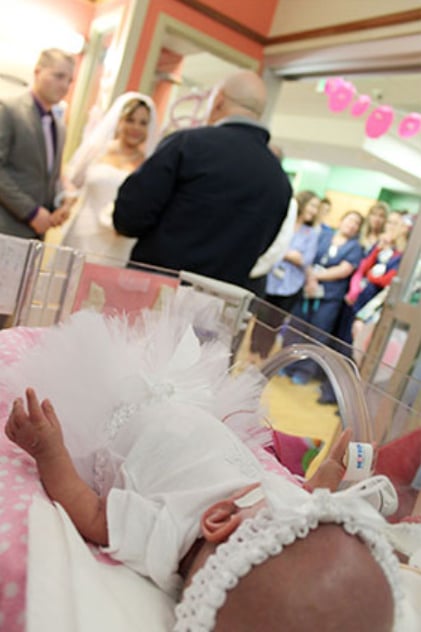 Couple Gets Married in the NICU Next to Preemie Daughter