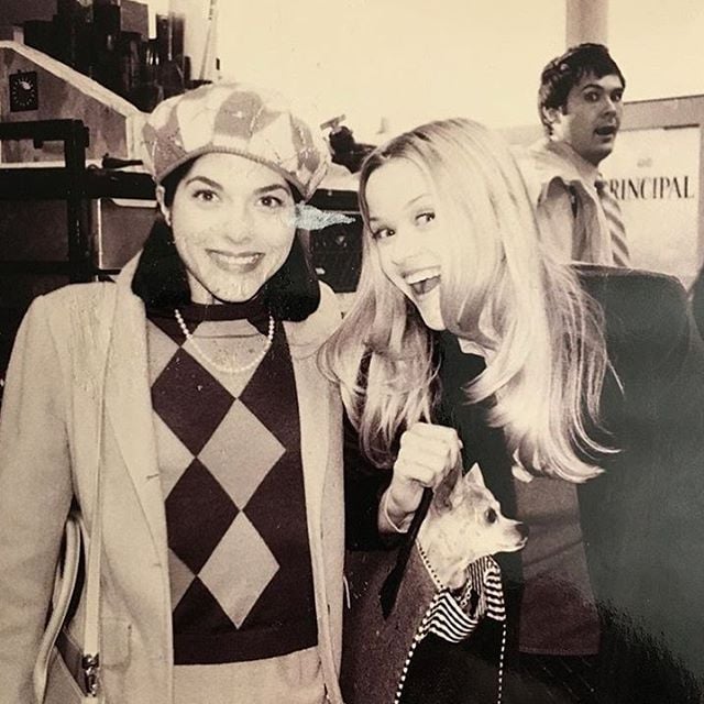 The actress captioned this photo, "Love this and you, @therealselmablair!! Think Pink 🎀 #Regram #FBF #LegallyBlonde (PS - #OsgoodPerkins's face.... 😂)"