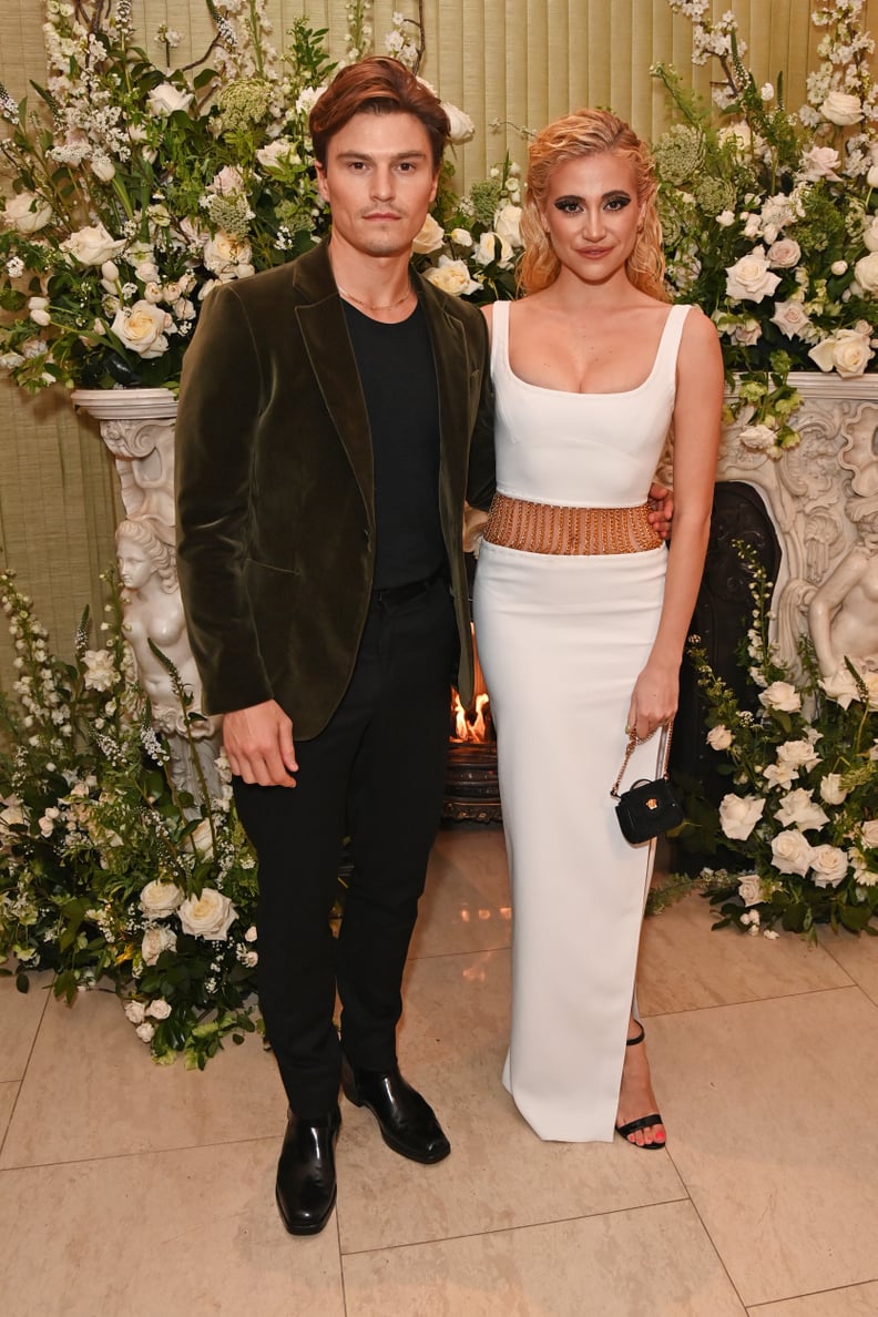 Oliver Cheshire and Pixie Lott at the British Vogue and Tiffany & Co. BAFTAs Afterparty