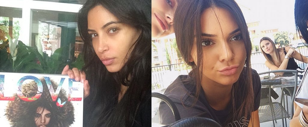 Kardashian Makeup-Free Selfies
