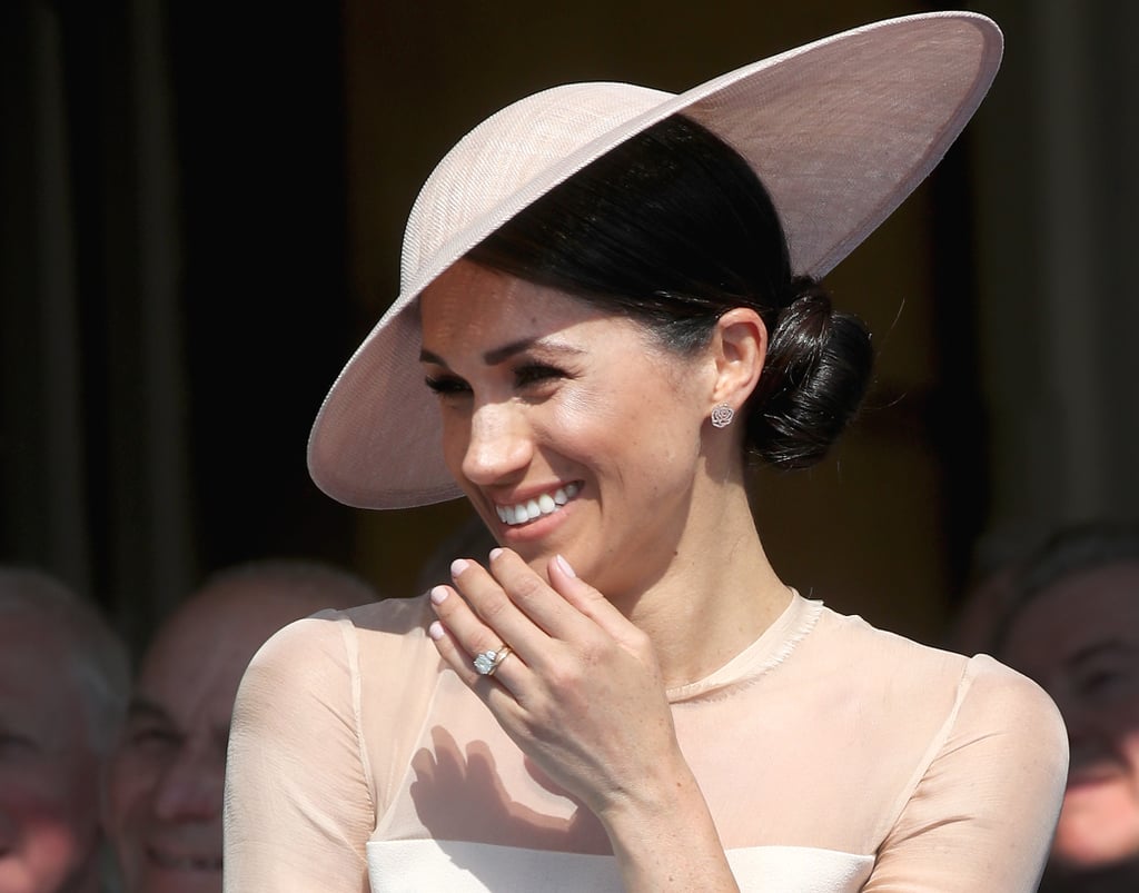 Meghan Markle's Polished Buns and Blush