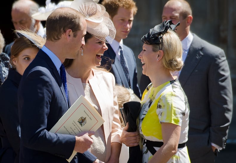 Kate Middleton and Zara Tindall at Coronation Service in 2013