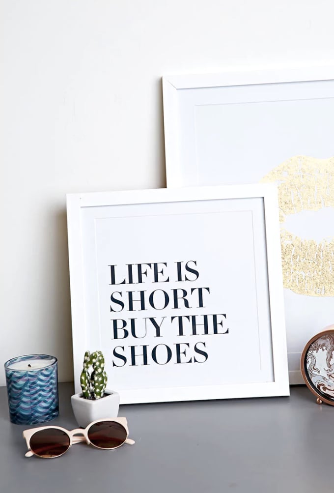 Forever 21 Life Is Short Wall Decor