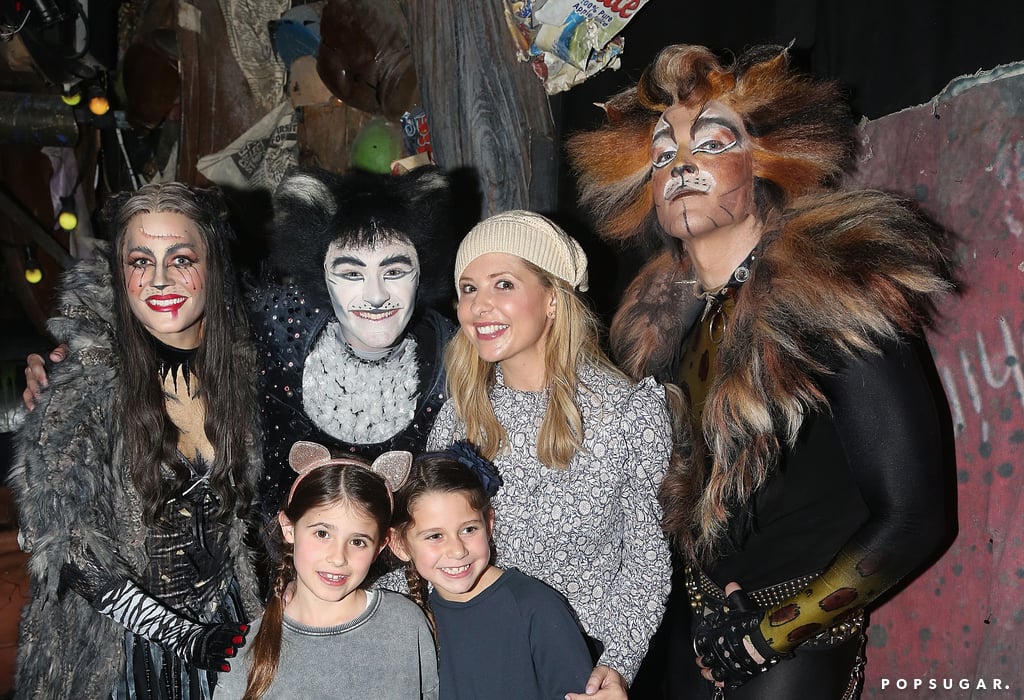 Sarah Michelle Gellar and Daughter at Cats Play in NYC 2017