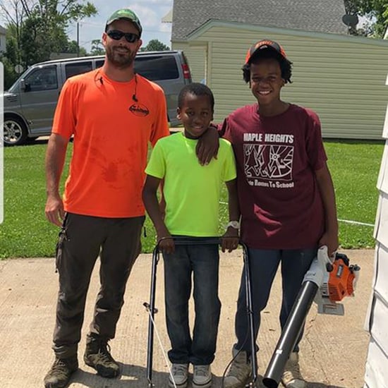 Stranger Helps Boy Mowing Lawns After the Cops Were Called