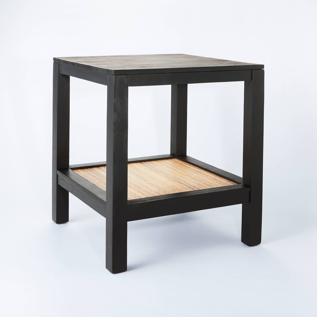 A Cane Accent Piece: Threshold designed with Studio McGee Canyon Lake Woven Shelf End Table