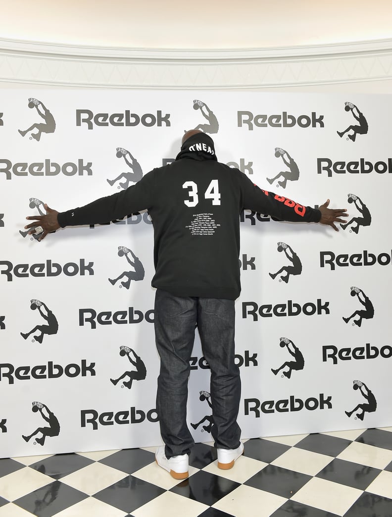 Shaq Showed Off the Back of the Hoodie