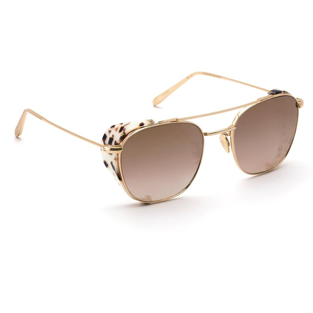 Krewe Earhart Blinker 24K Titanium + Matte Oyster Sunglasses