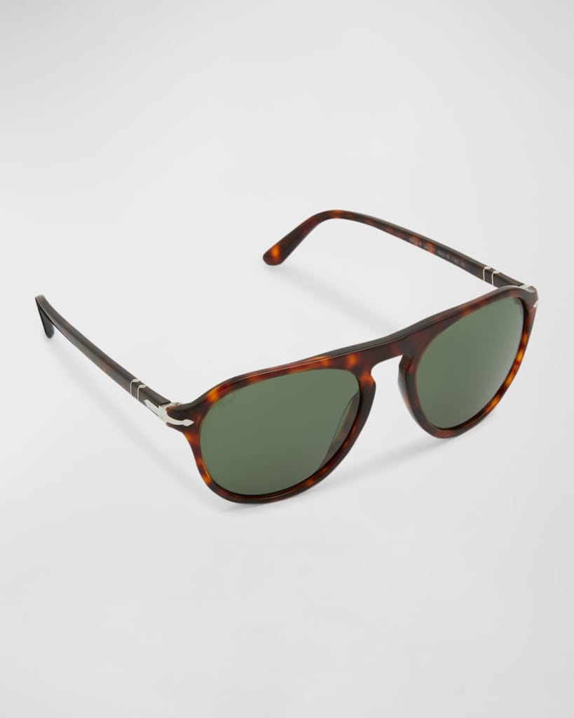 Persol Men's Keyhole Bridge Round Sunglasses