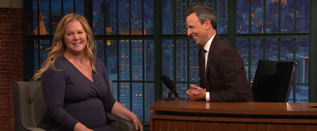 Amy Schumer Talking About Pregnancy on Seth Meyers