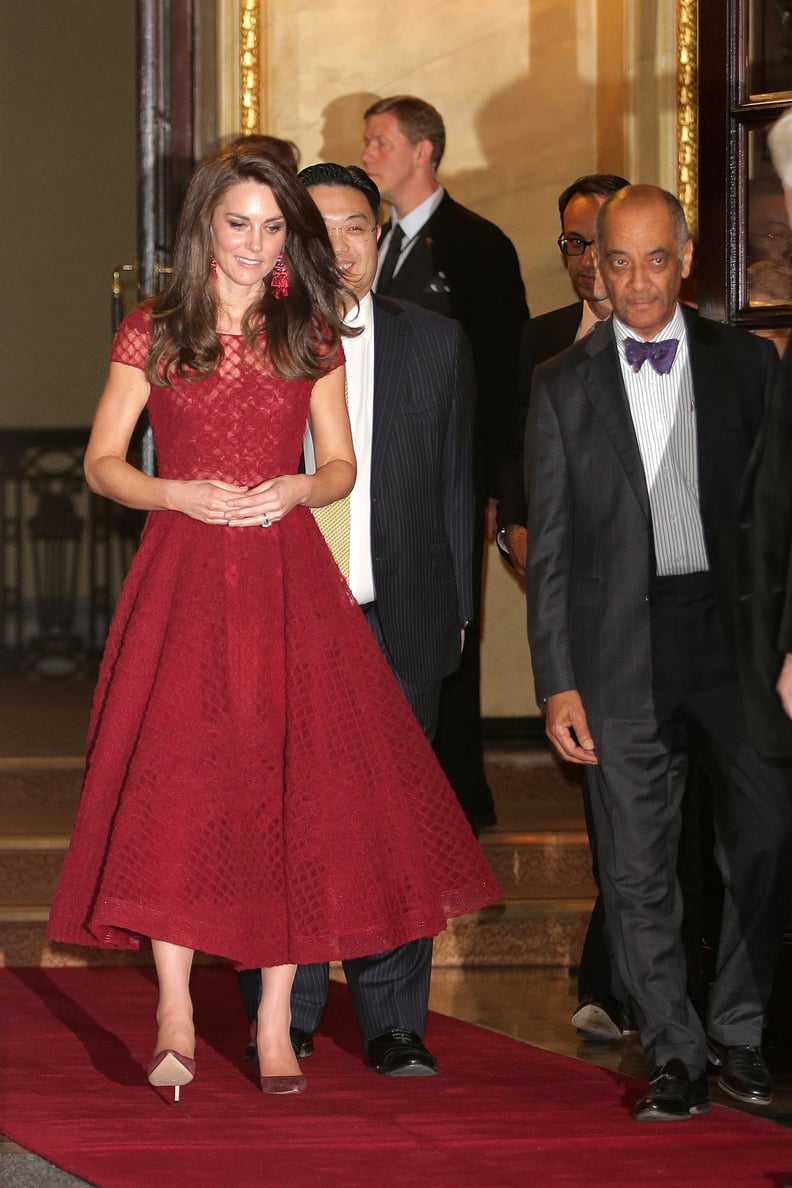 Kate in Marchesa Notte, April 2017