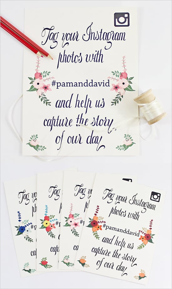 Free Printable Wedding Signs Popsugar Smart Living