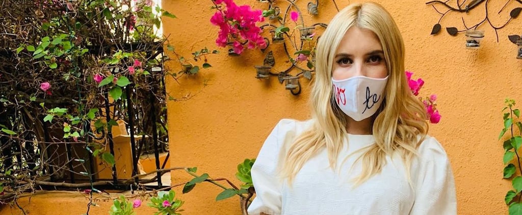 Emma Roberts Introduces Us to a Made-to-Order Face Mask Brand — BRB, Customizing My Own