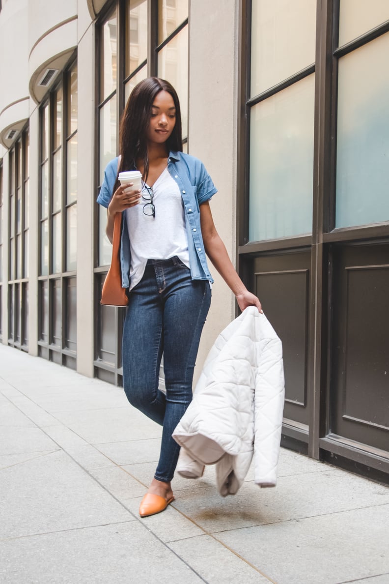 Pair denim on denim for a casual, yet elevated, office look