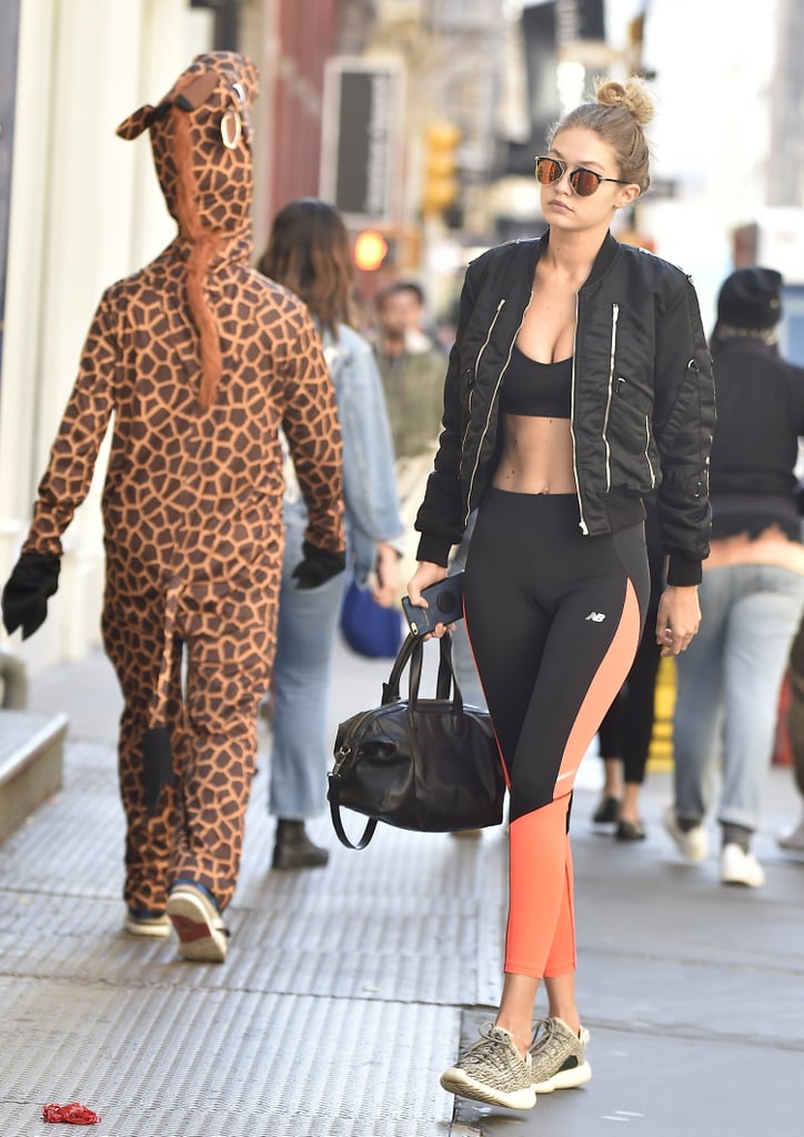 Gigi Hadid Showing Her Abs In Nyc Pictures Popsugar Celebrity Photo 3 