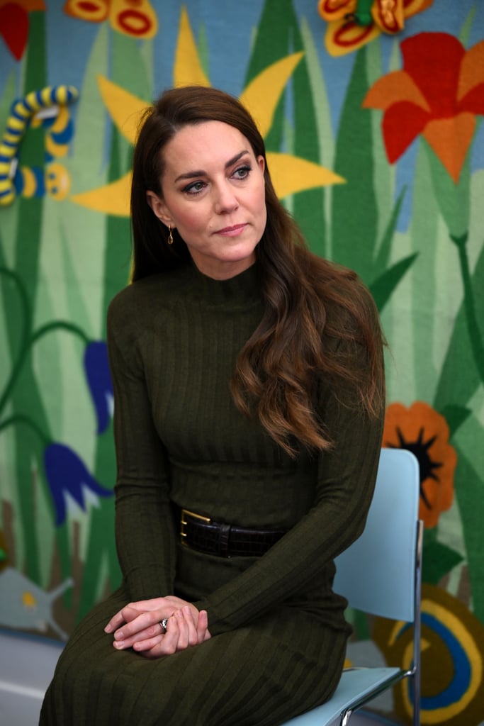 Kate Middleton Wears £35 Green Knit Mango Dress