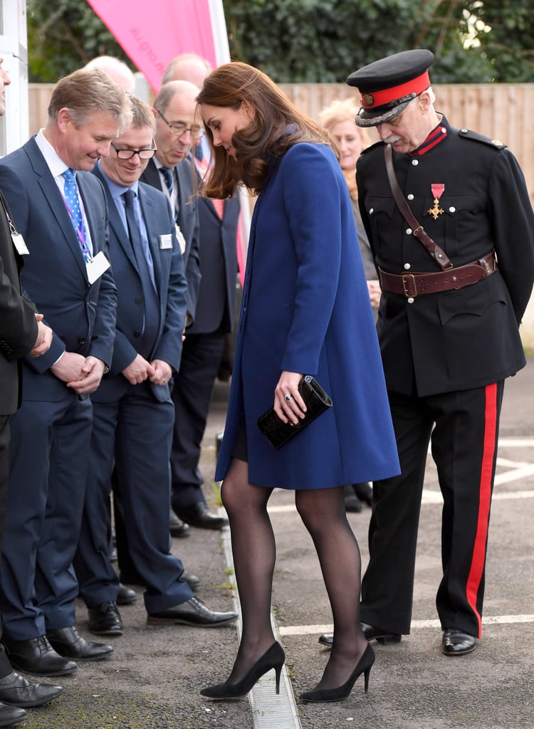 Kate Middleton Gets Heel Stuck in a Grate February 2018