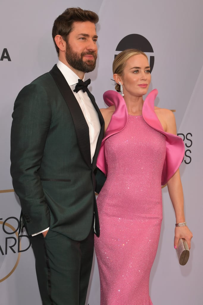 Emily Blunt Pink Dress at the SAG Awards 2019