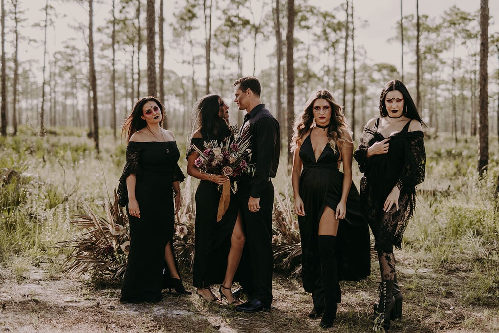 Witch-Inspired Halloween Wedding Shoot​