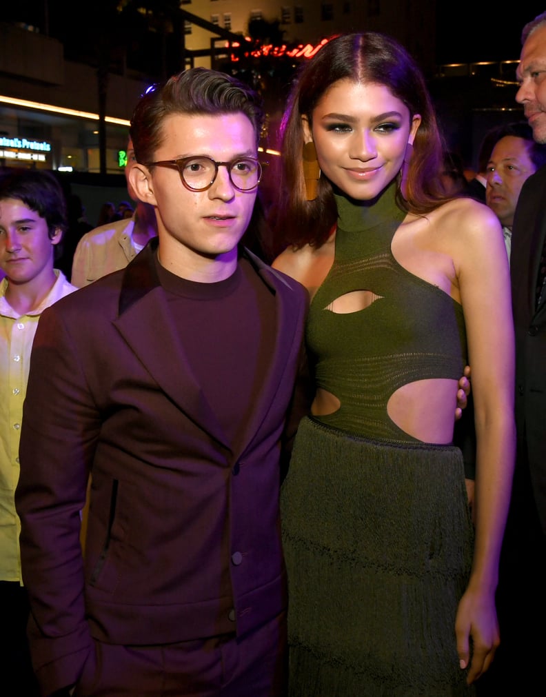 Zendaya and Tom Holland at a "Spider-Man: Far From Home" Afterparty