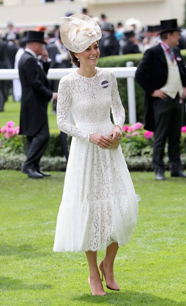 Kate Middleton Dolce and Gabbana Dress at Royal Ascot 2016 | POPSUGAR ...