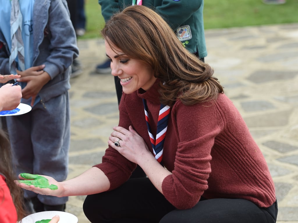 Kate Middleton Visits With Scouts March 2019