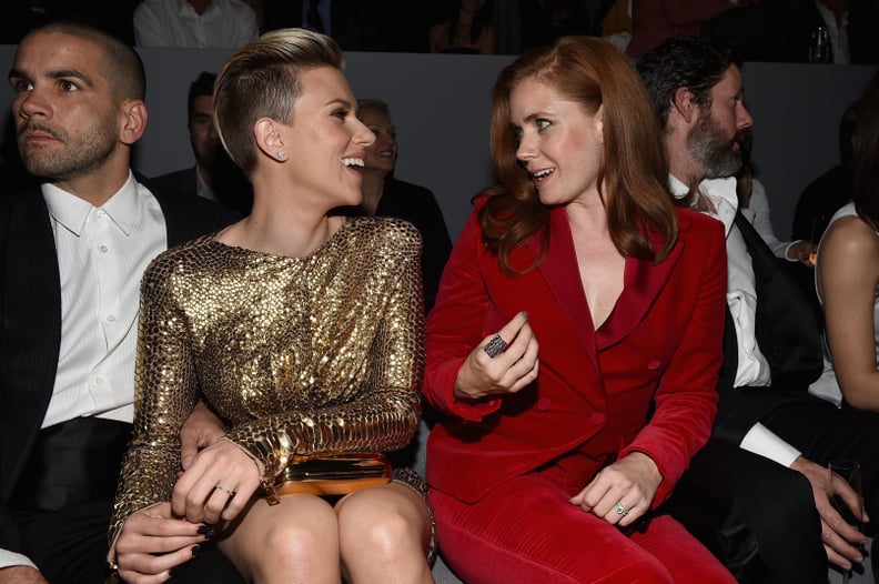 Romain Dauriac, Scarlett Johansson, and Amy Adams