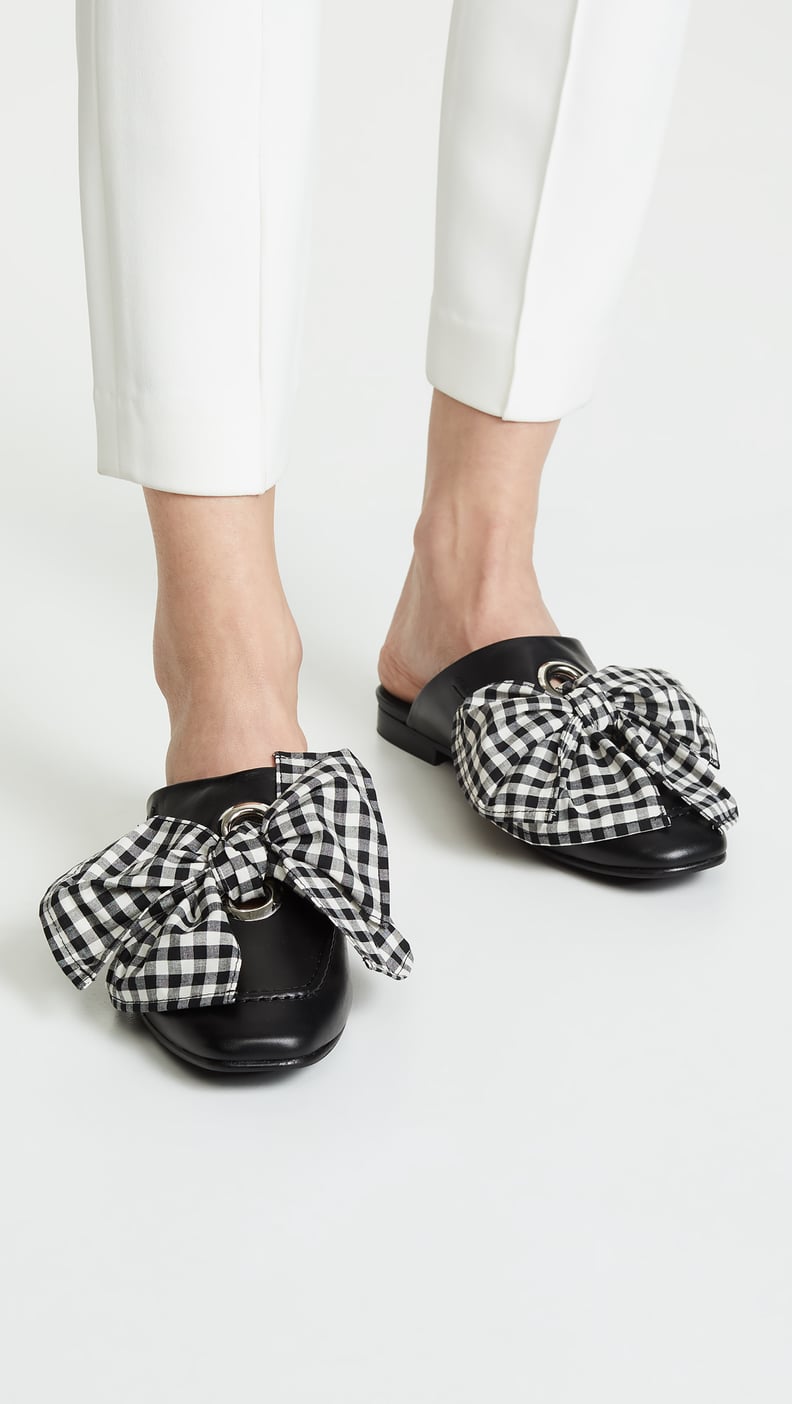 Freda Salvador Ono Gingham Tie Mules