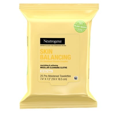 Neutrogena Skin Balancing Micellar Cleansing Face Wipes